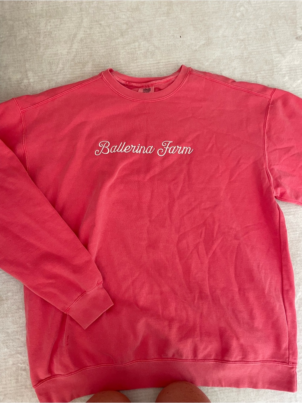Comfort Colors Pink Crewneck Sweatshirt with Tag